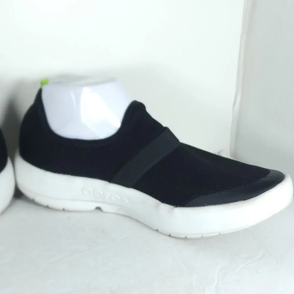 Oofos Women's OOmg EeZee Recovery US 10 Mesh Black Slip On Low Sneakers Shoes